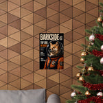 BARKSIDE Astronaut Dog Poster — Matte Vertical Space Poster (
