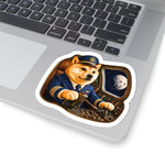 Captain Shiba Sticker | BARKSIDE Cockpit Commander | Space Dog Pilot | Shiba Inu at Controls