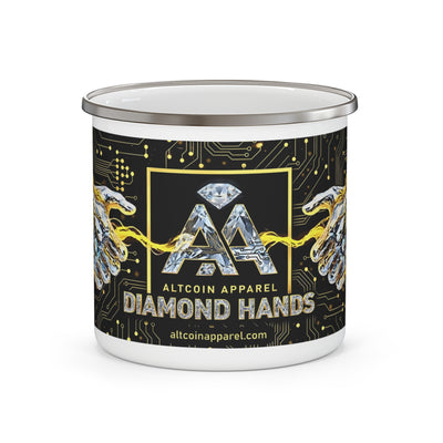 Diamond Hands Enamel Camping Mug