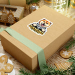 Diamond Paws Sticker | Iced Out Shiba Inu Portrait | Gold Chains Dog | BARKSIDE Bling Collection