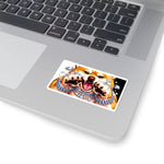 Diamond Paws Attack Sticker | Shiba Inu Paws Up Diamonds | BARKSIDE Bling | Excited Dog Sticker