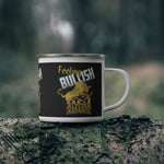 Feeling Bullish Enamel Camping Mug — 12 oz Crypto Altcoin Drinkware
