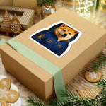 Astronaut Dog Sticker | BARKSIDE Official Portrait | Shiba Inu Space Commander | Blue Suit 4x4