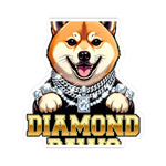 Diamond Paws Sticker | Iced Out Shiba Inu Portrait | Gold Chains Dog | BARKSIDE Bling Collection
