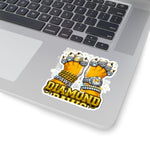 Diamond Paws Bling Sticker | Shiba Inu Chain Necklace | BARKSIDE Iced Out Dog | Hip Hop Dog Sticker